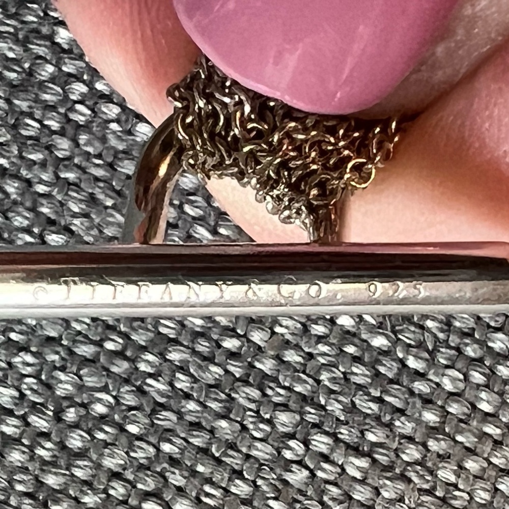 Tiffany & Co. Sterling Silver Heart Multi Chain Necklace - Picture 12 of 15